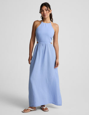SoftWash Linen Halter Dress