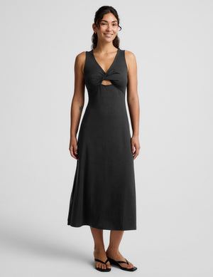 Twist Cutout Midi Dress
