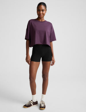 SoftKnit Better Than Ever Cropped Cotton Tee