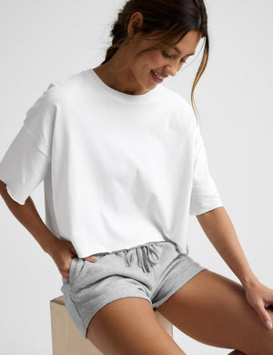 SoftKnit Better Than Ever Cropped Cotton Tee