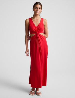 Maxi Around The World Front Twist Dress