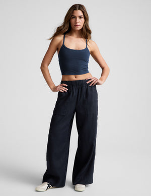 SoftWash Linen Easy Wide Leg Pant 29