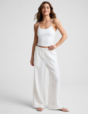 SoftWash Linen Easy Wide Leg Pant 29