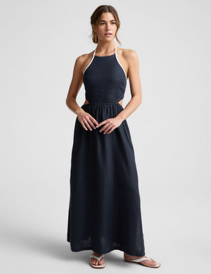 SoftWash Linen Halter Dress