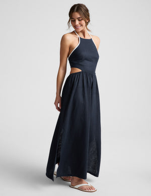 SoftWash Linen Halter Dress