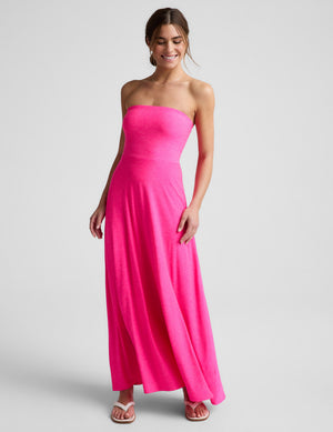 Featherweight Strapless Maxi Dress