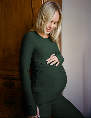 Featherweight Count On Me Maternity Crew Pullover