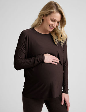 Featherweight Feels Like Home Long Sleeve Maternity Top