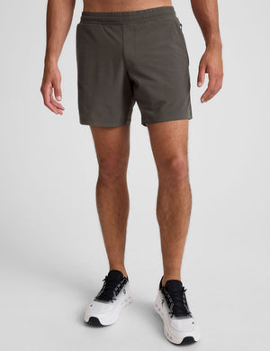 Front view of gray Pivotal 2.0 Men's Lined Short 7