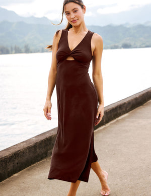 Twist Cutout Midi Dress