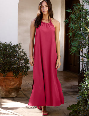 Go With The Flow Halter Dress